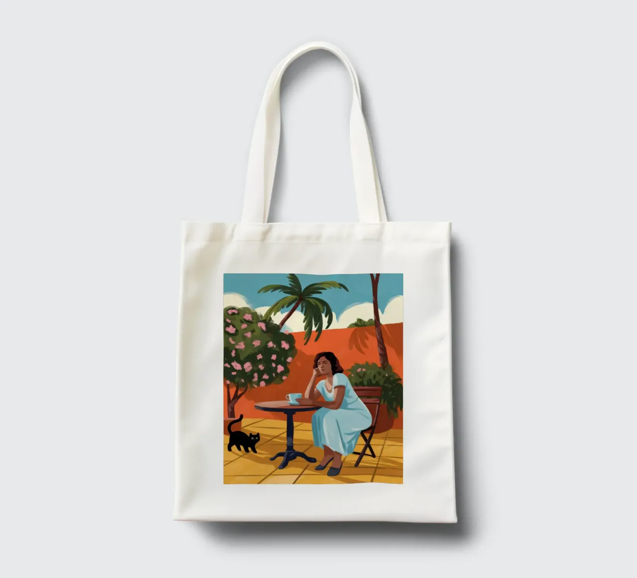 Floral Femme Serenity tote bag by Veiled Canvas