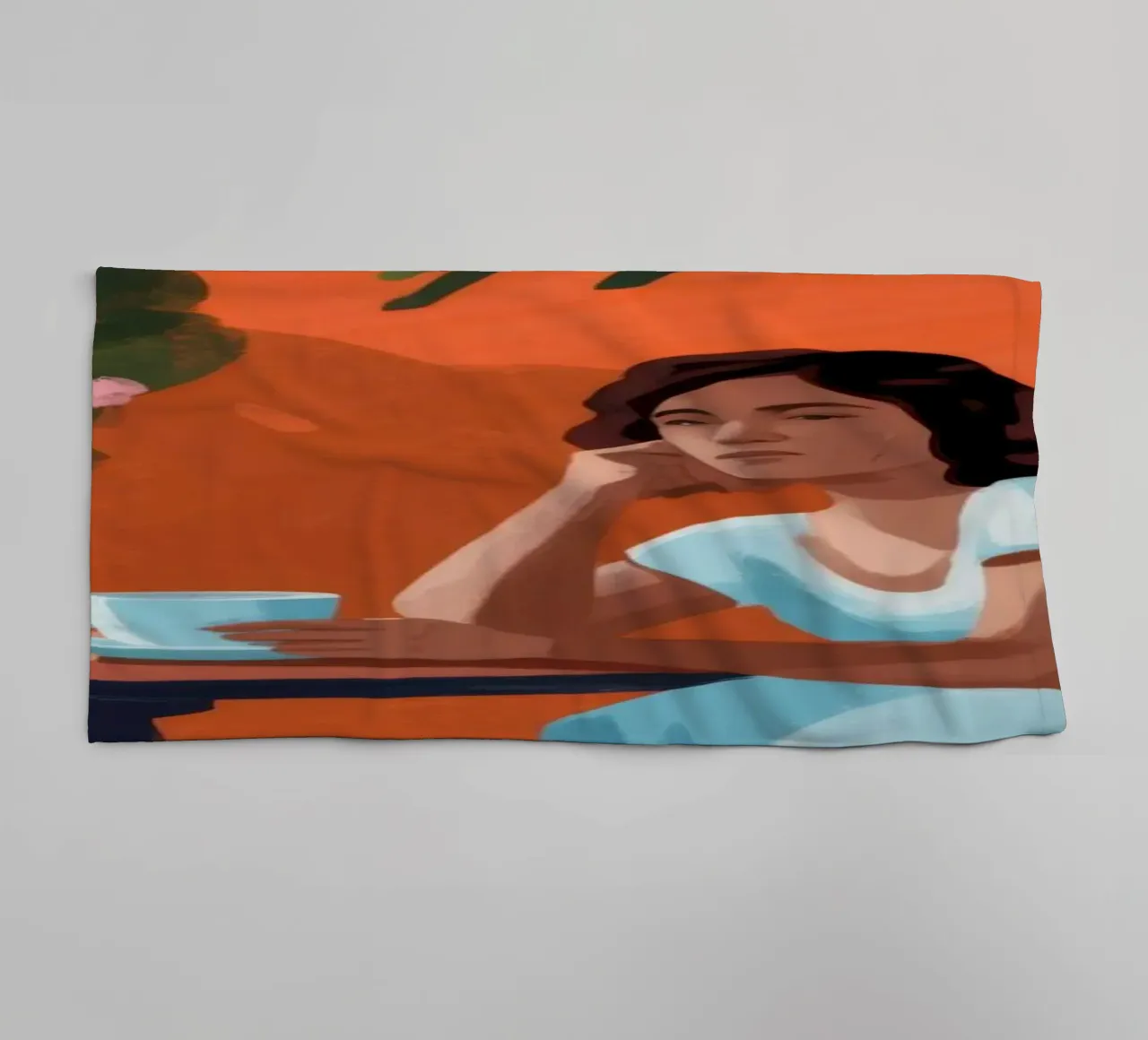 Femme Serenity floreale asciugamano da bagno da Veiled Canvas