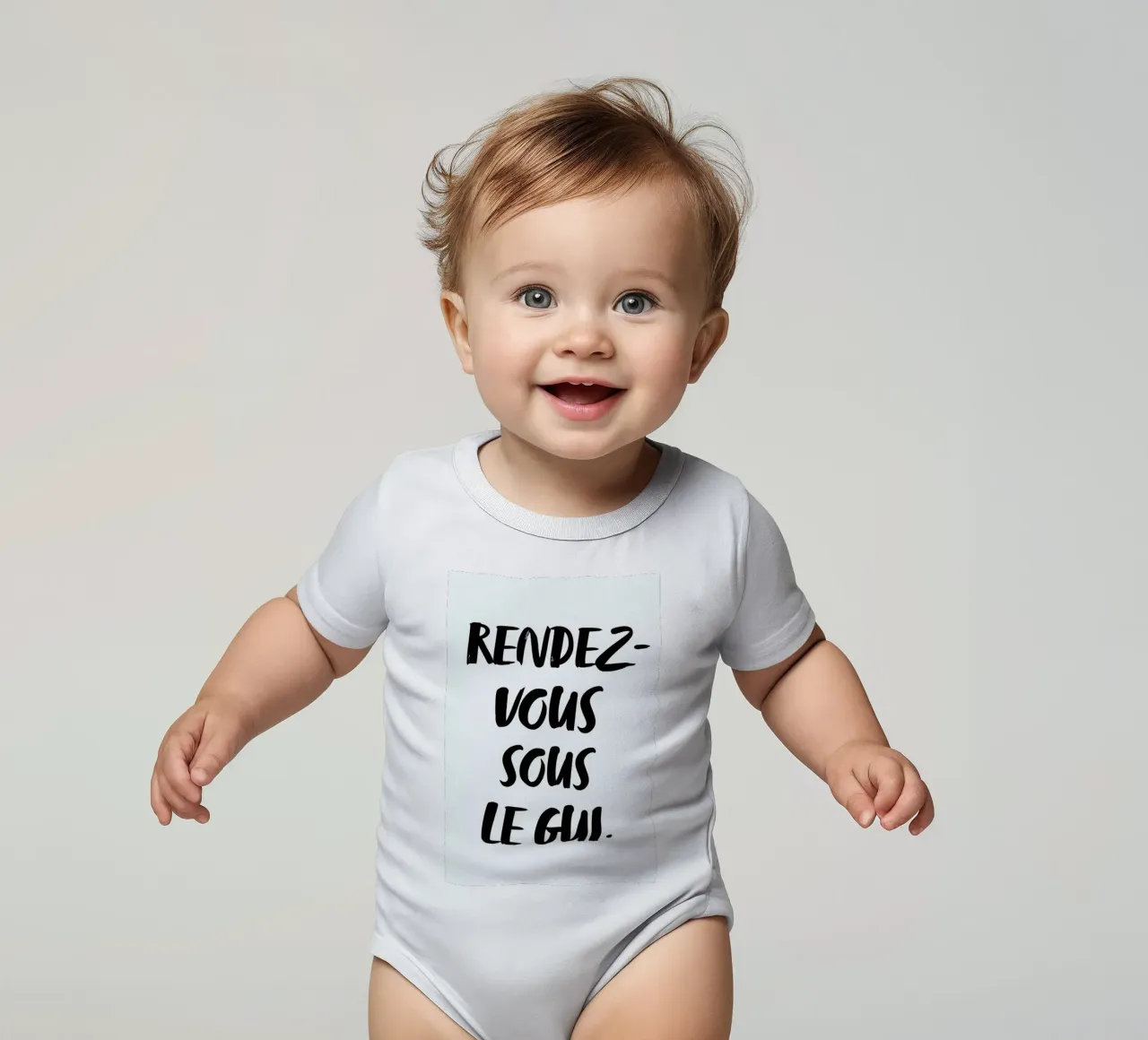 Rendez-vous sous le gui body neonato maniche corte da daylight design studio