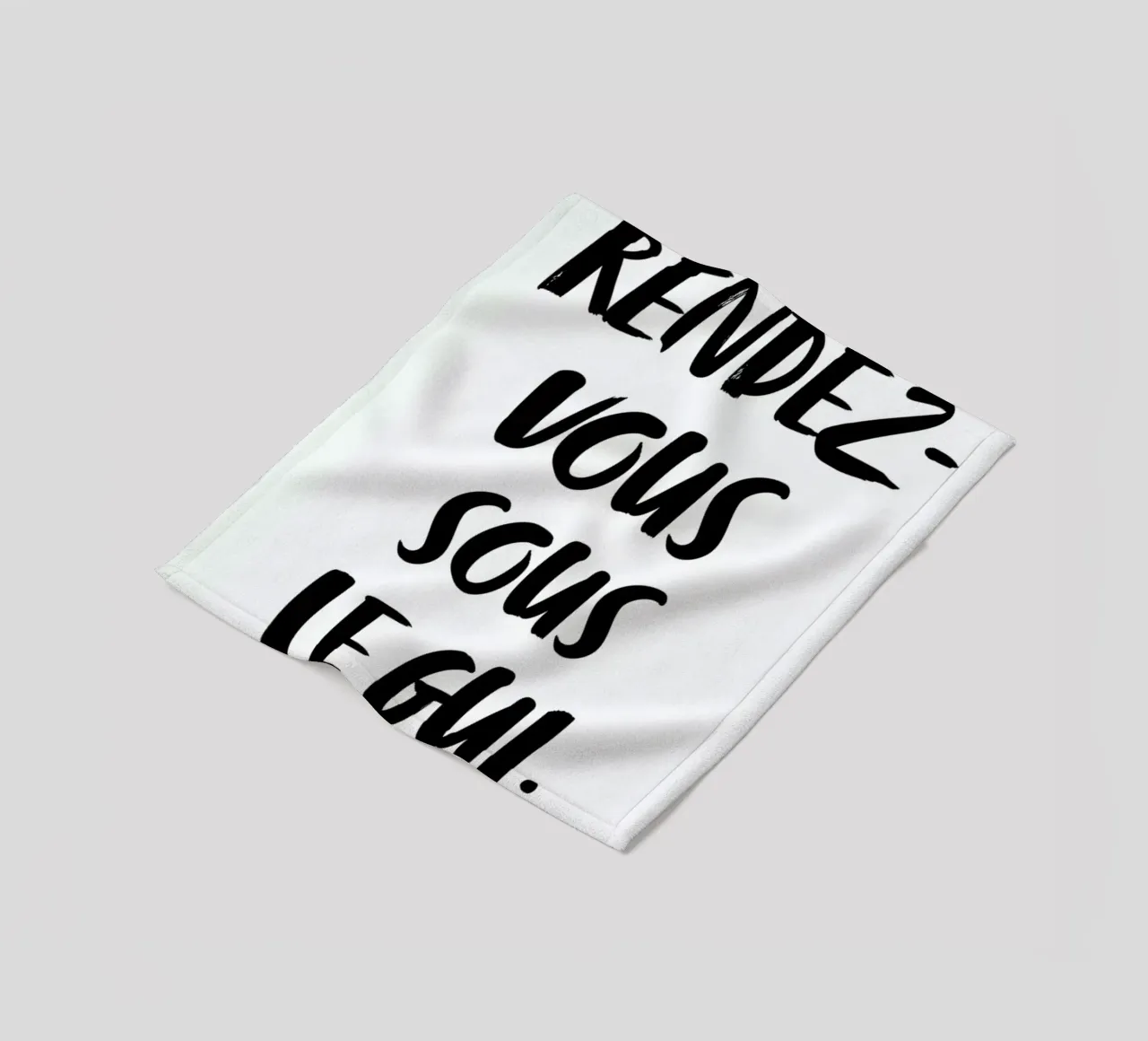 Rendez-vous sous le gui fleece blanket by daylight design studio