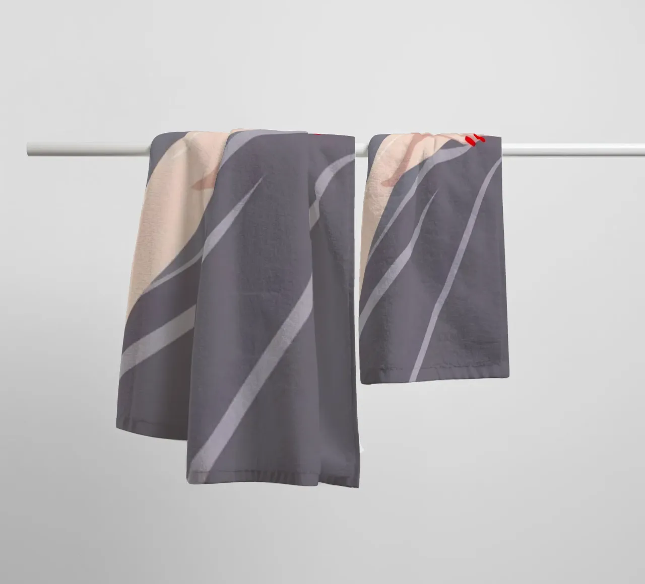 Hemelse droomlandschap harmonie badhanddoek van Veiled Canvas