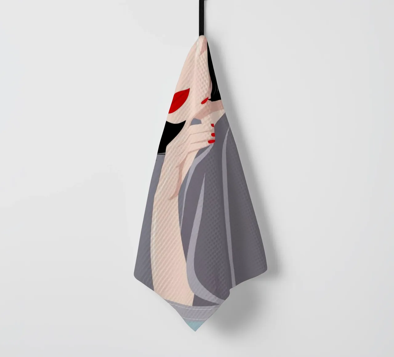 Celestial Dreamscape Harmony tea towel by Veiled Canvas