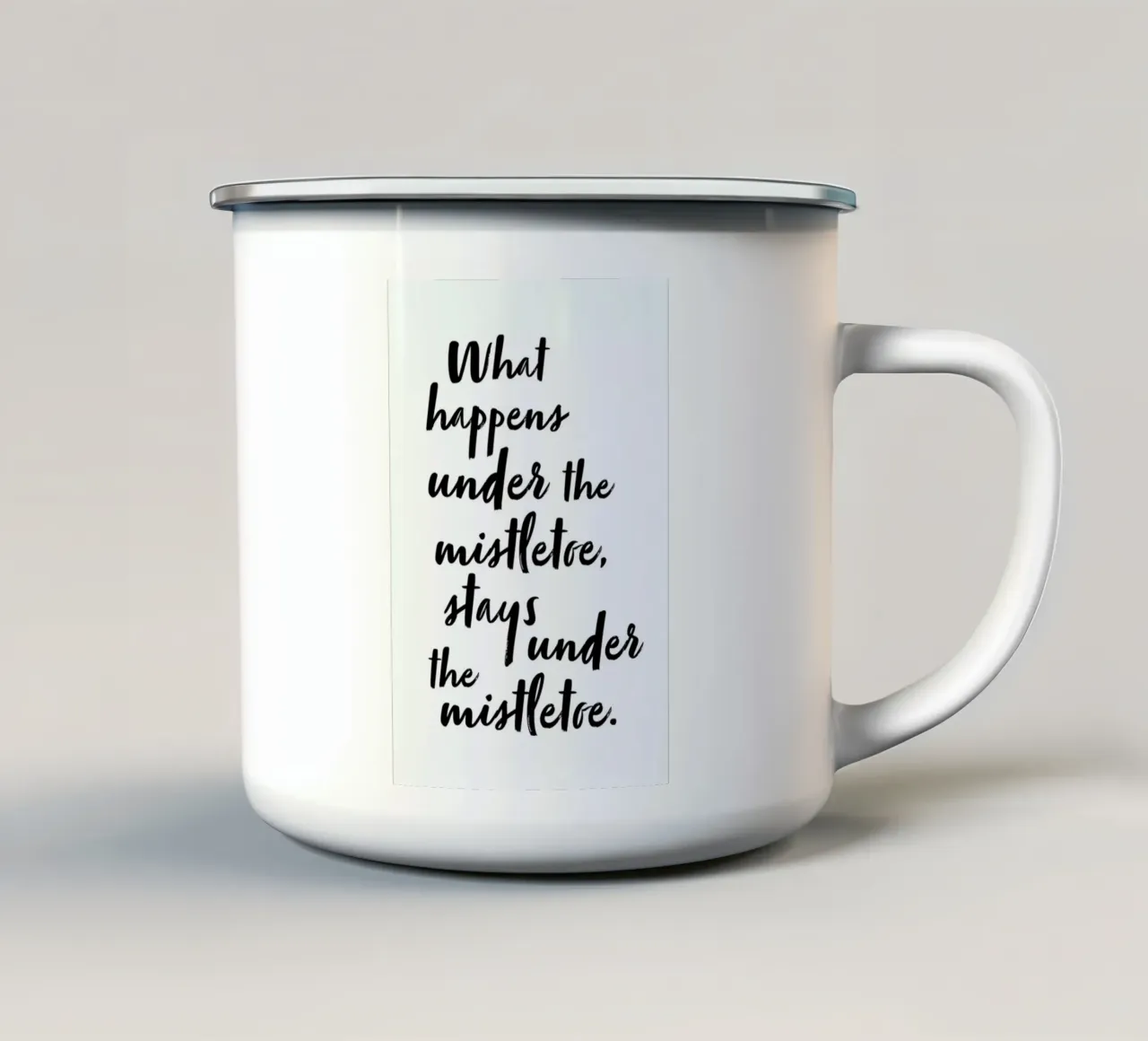 Under the Mistletoe tazza in smalto da daylight design studio