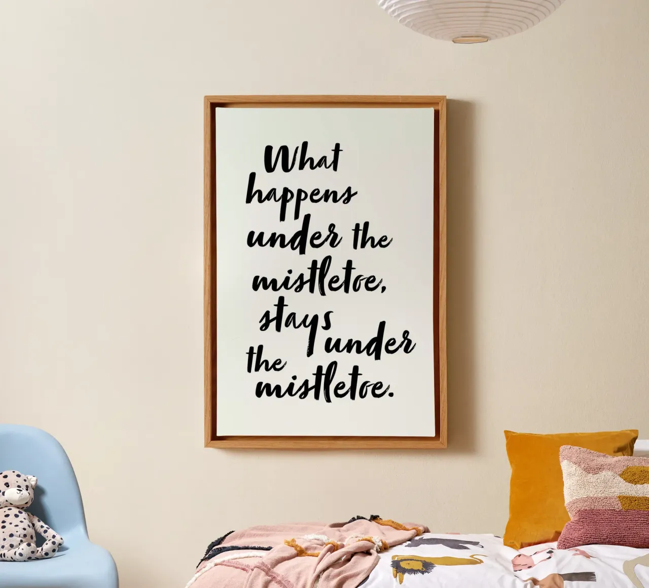 Under the Mistletoe tela con Cornice a cassetta da daylight design studio