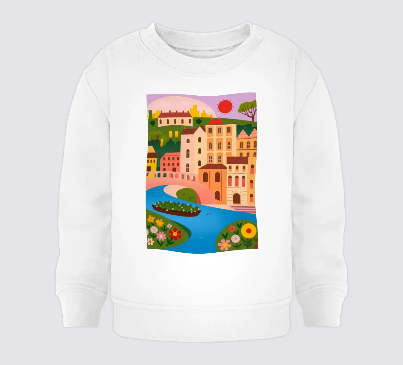 Riflessione sull'oasi di tranquillità felpa neonato da Veiled Canvas