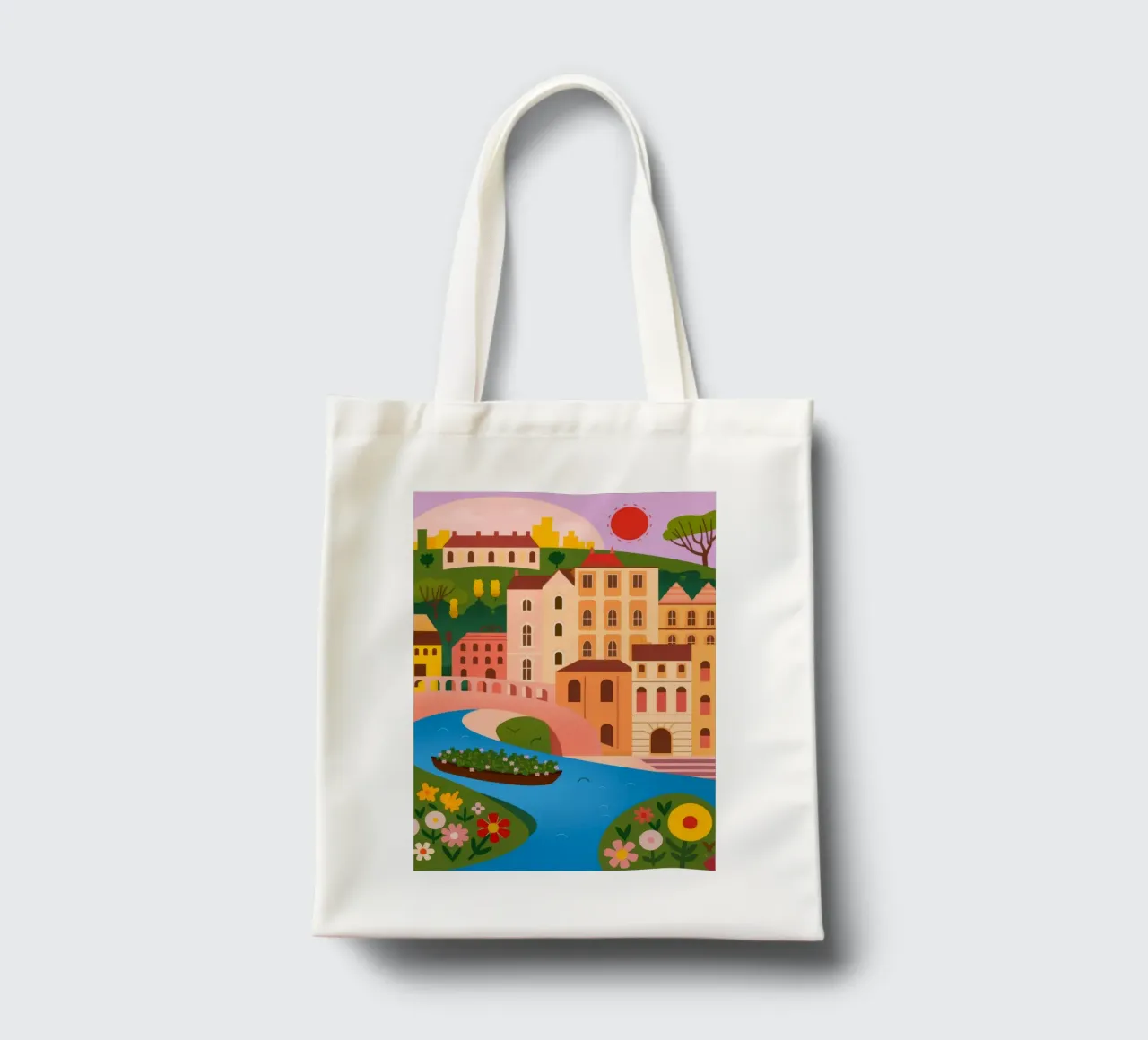 Riflessione sull'oasi di tranquillità borsa in juta da Veiled Canvas