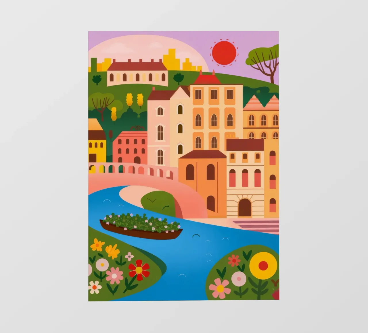 Riflessione sull'oasi di tranquillità telo in pvc da Veiled Canvas