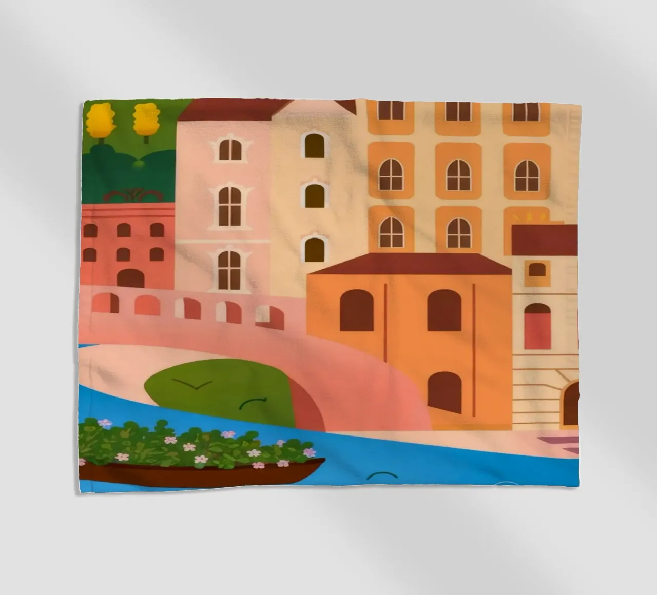 Riflessione sull'oasi di tranquillità telo mare da Veiled Canvas