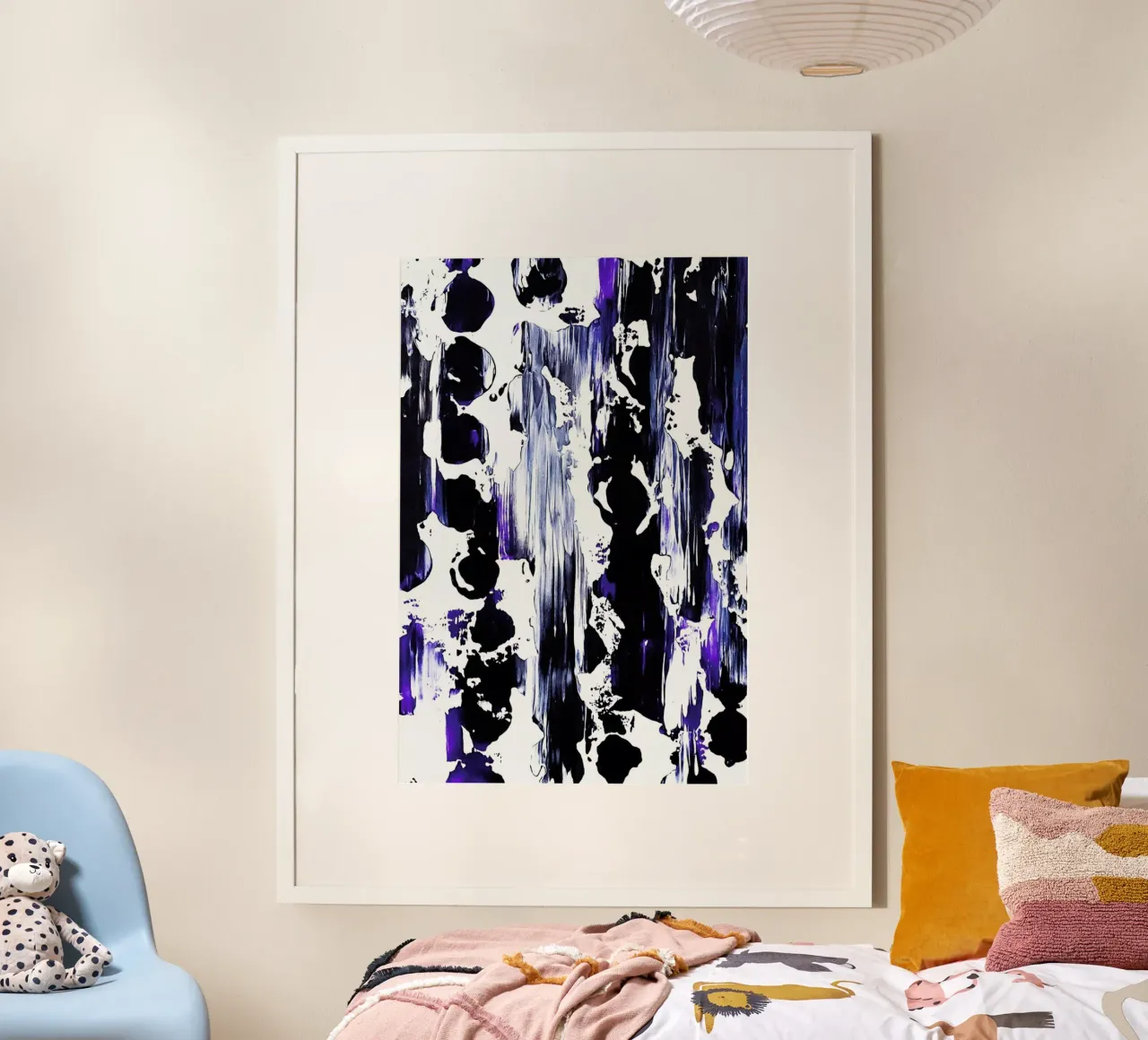 Cadgas Blues poster con telaio in plastica da Babett Schultze