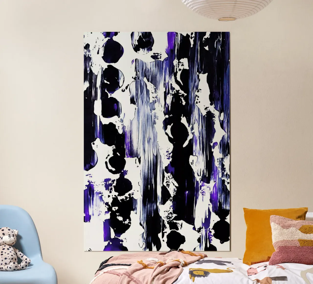 Cadgas Blues poster con telaio in plastica da Babett Schultze