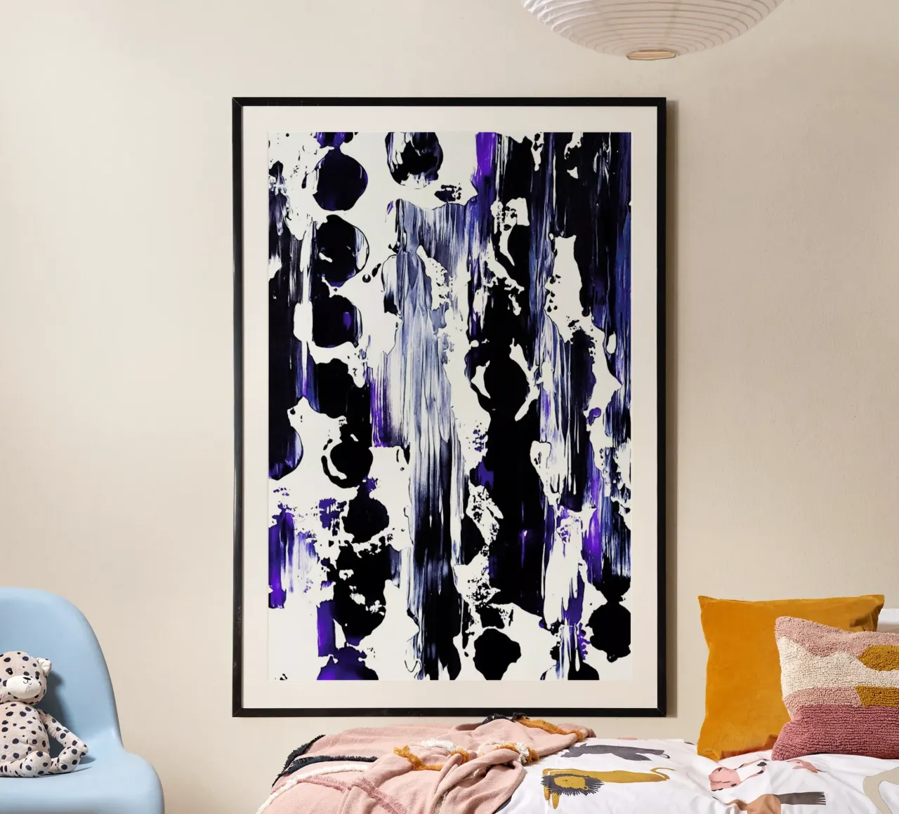 Cadgas Blues poster con telaio in plastica da Babett Schultze