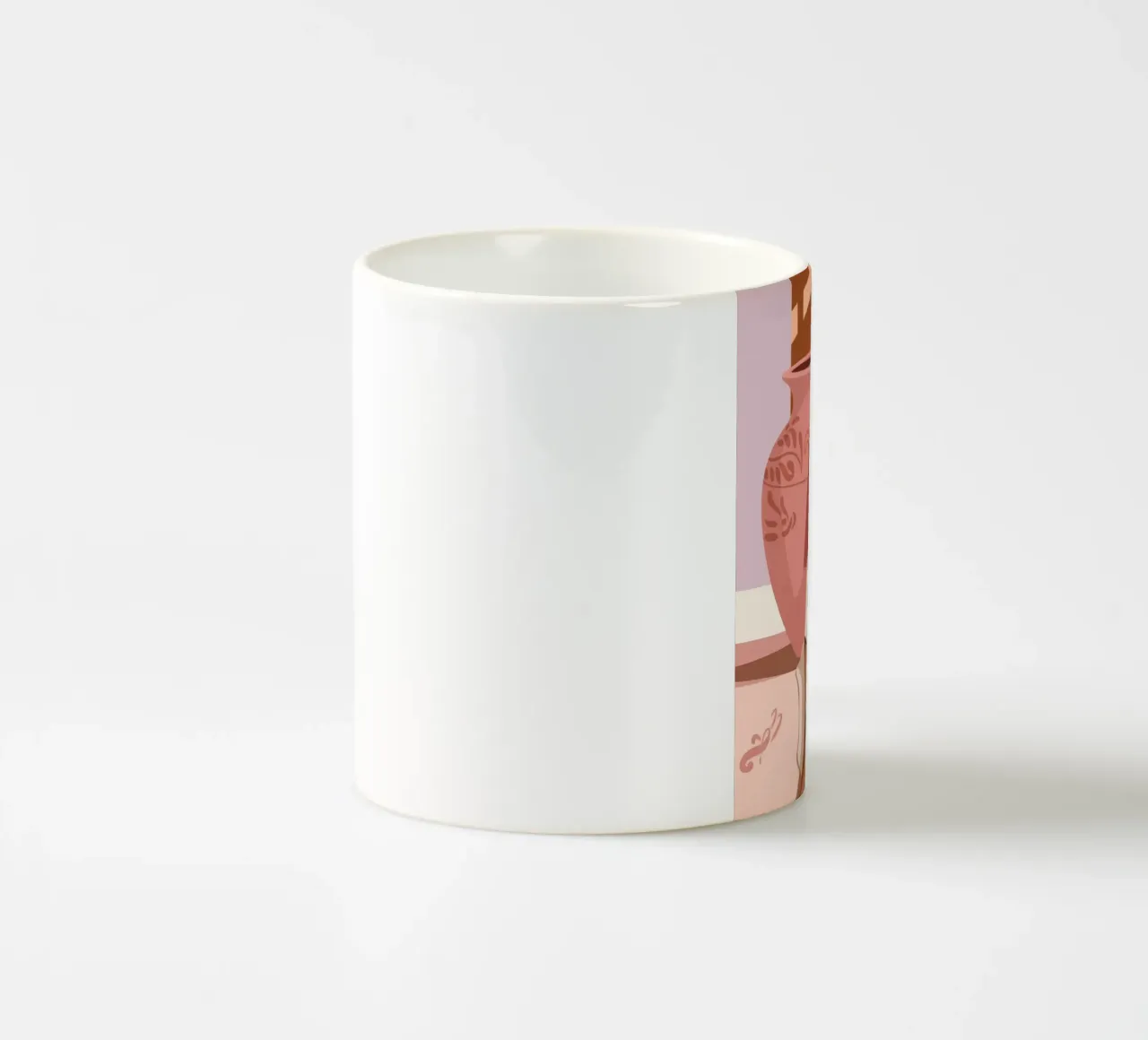 Regal Garden Contemplation ceramic mug by Veiled Canvas