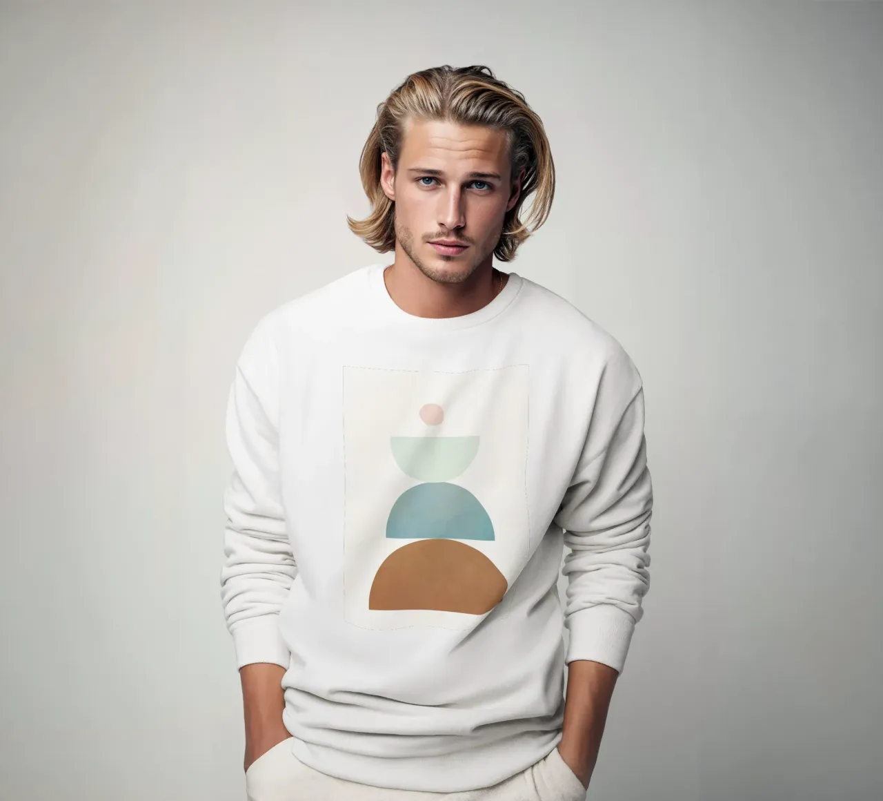 Soft Abstract Shapes 10 felpa da Flow Line