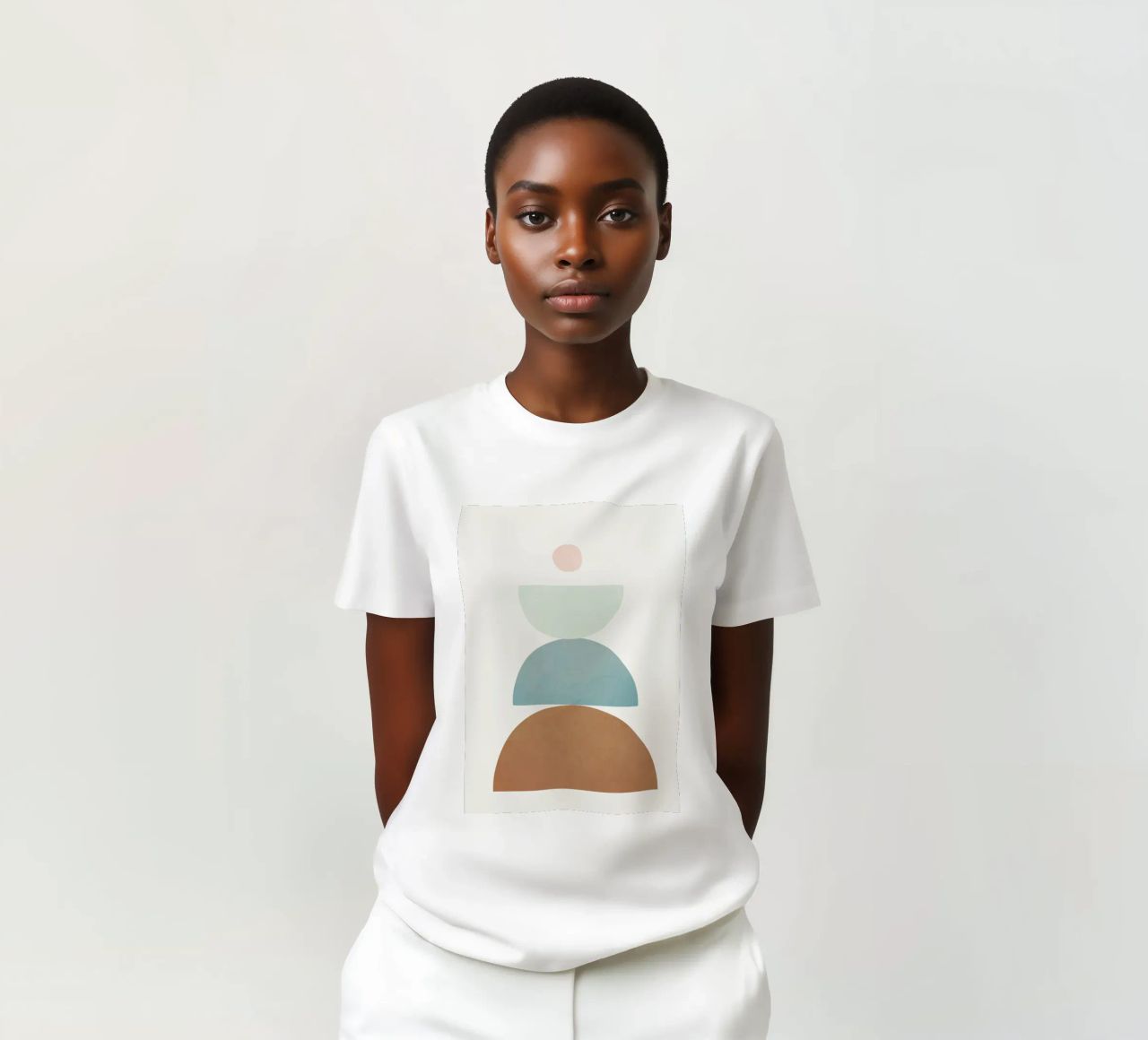 Soft Abstract Shapes 10 t-shirt da Flow Line