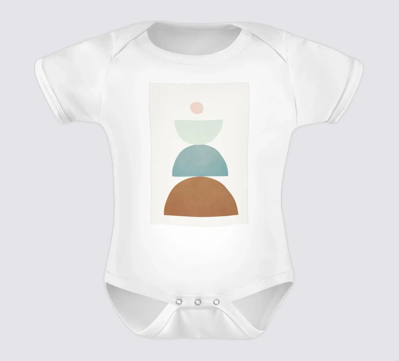 Soft Abstract Shapes 10 body neonato maniche corte da Flow Line