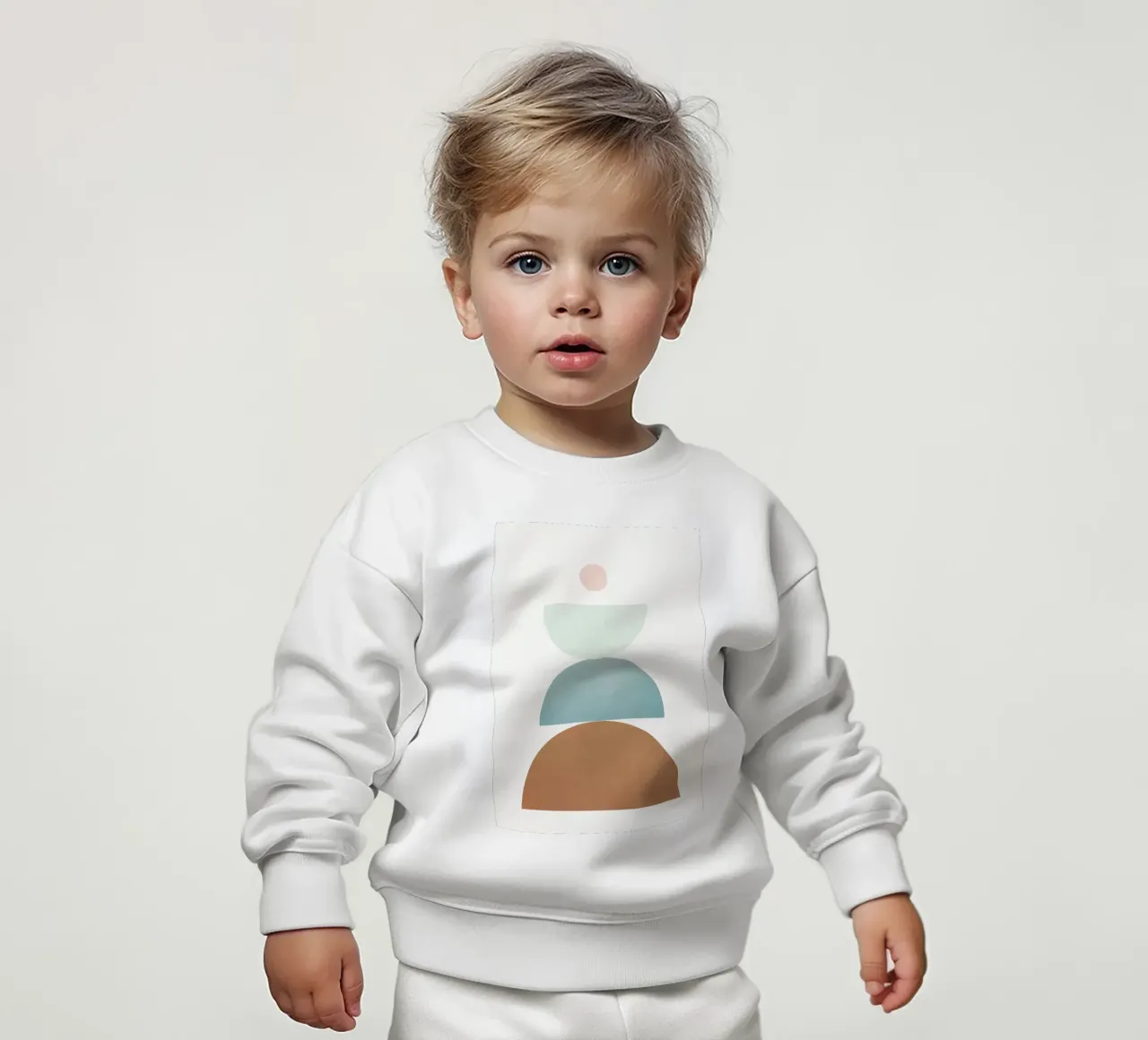 Soft Abstract Shapes 10 felpa neonato da Flow Line