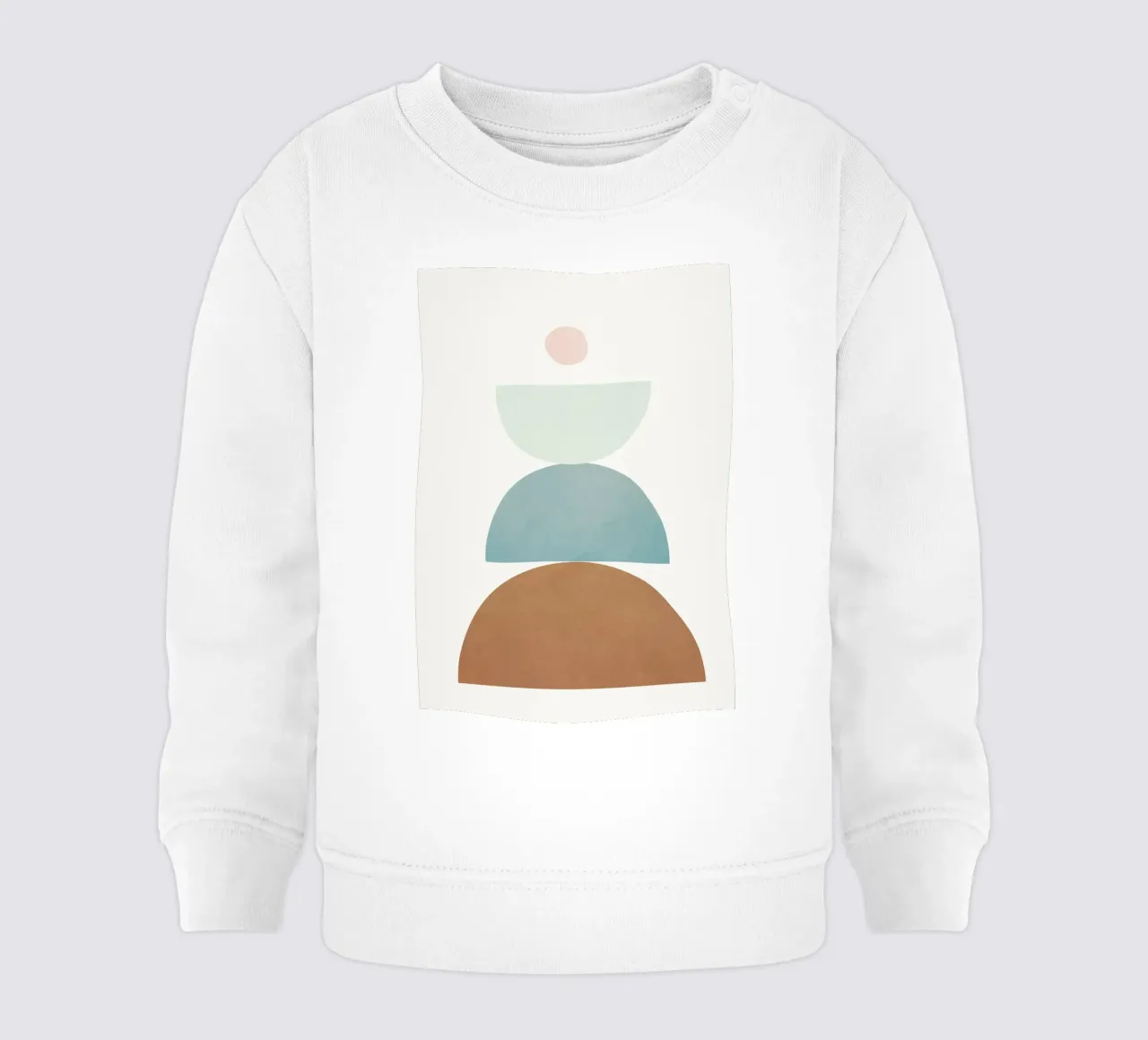 Soft Abstract Shapes 10 baby sweatshirt van Flow Line