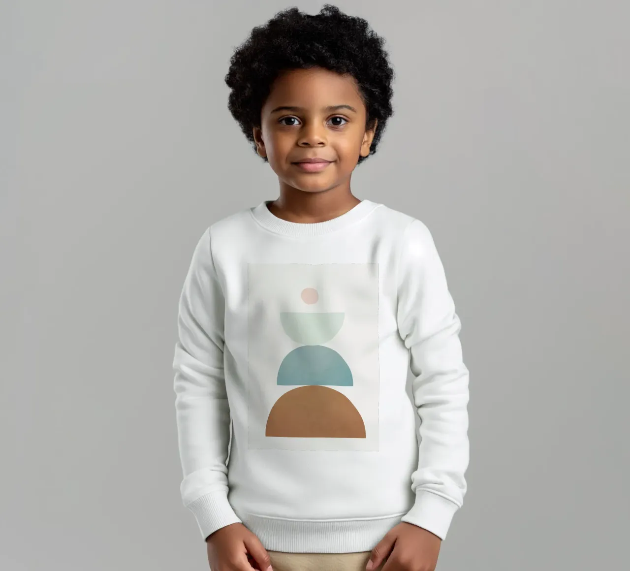 Soft Abstract Shapes 10 felpa bambino da Flow Line