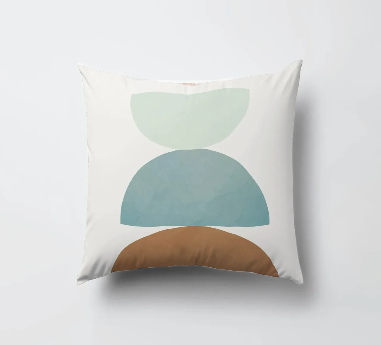Soft Abstract Shapes 10 Kissen von Flow Line