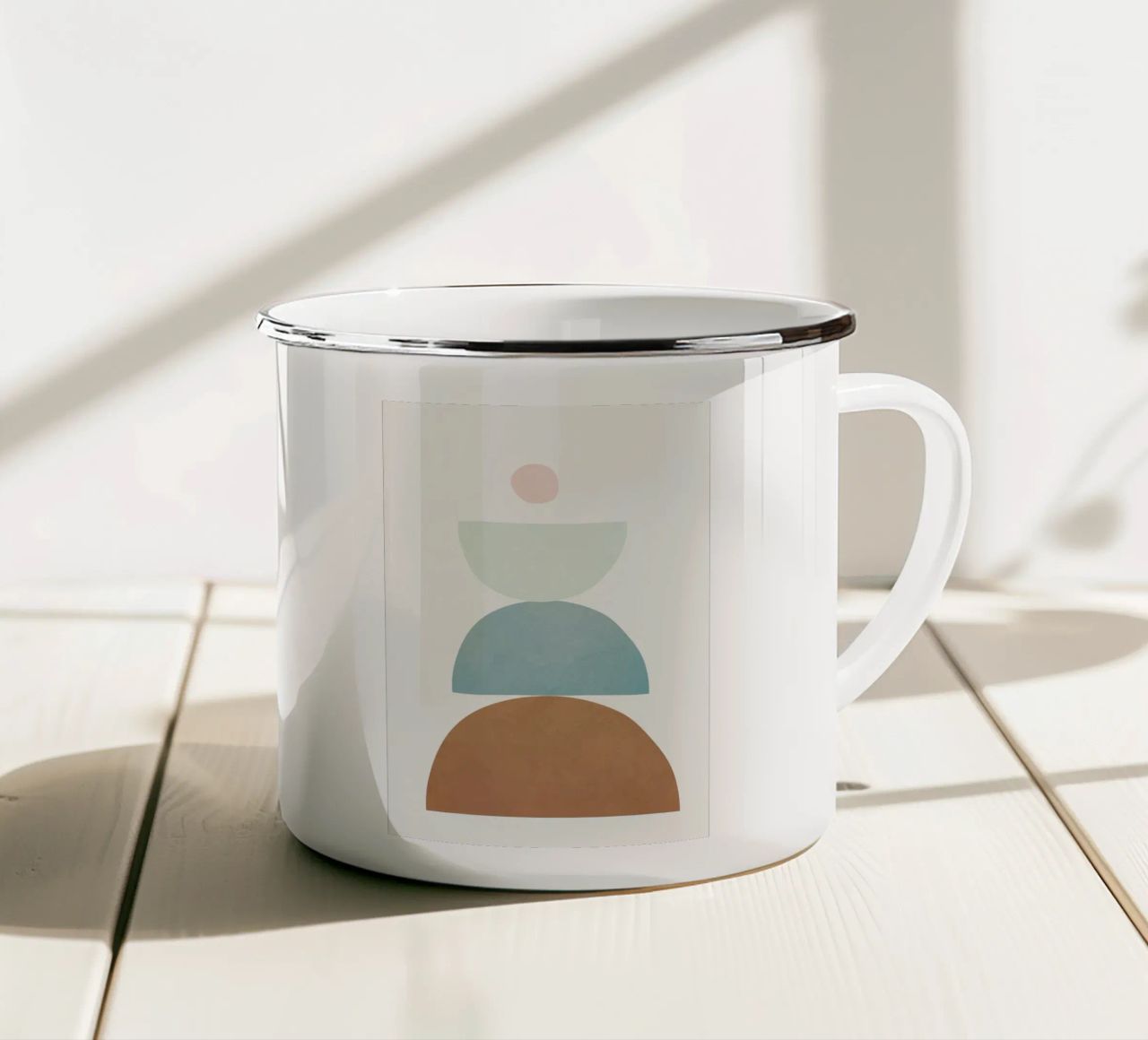 Soft Abstract Shapes 10 tazza in smalto da Flow Line