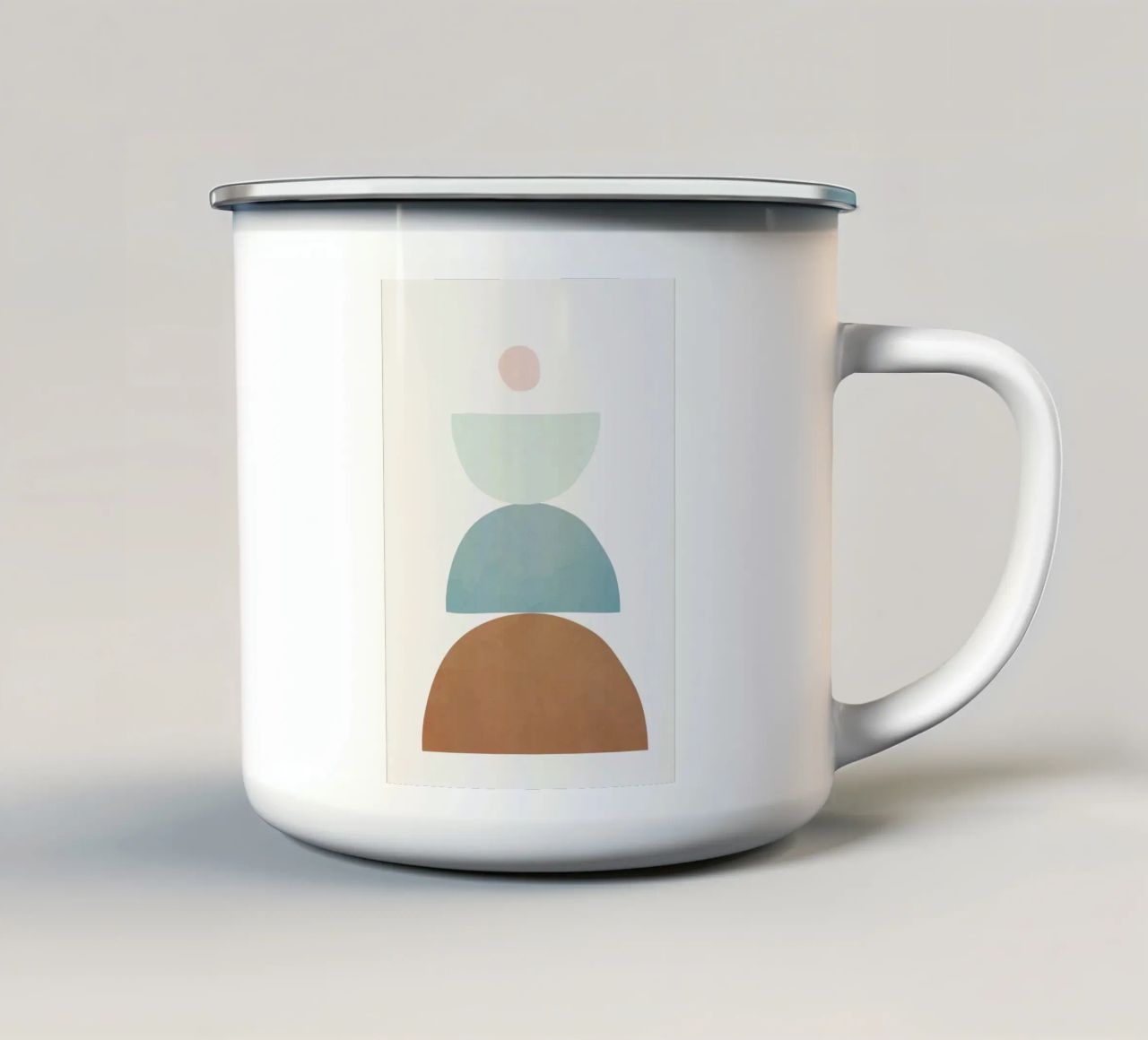 Soft Abstract Shapes 10 tazza in smalto da Flow Line