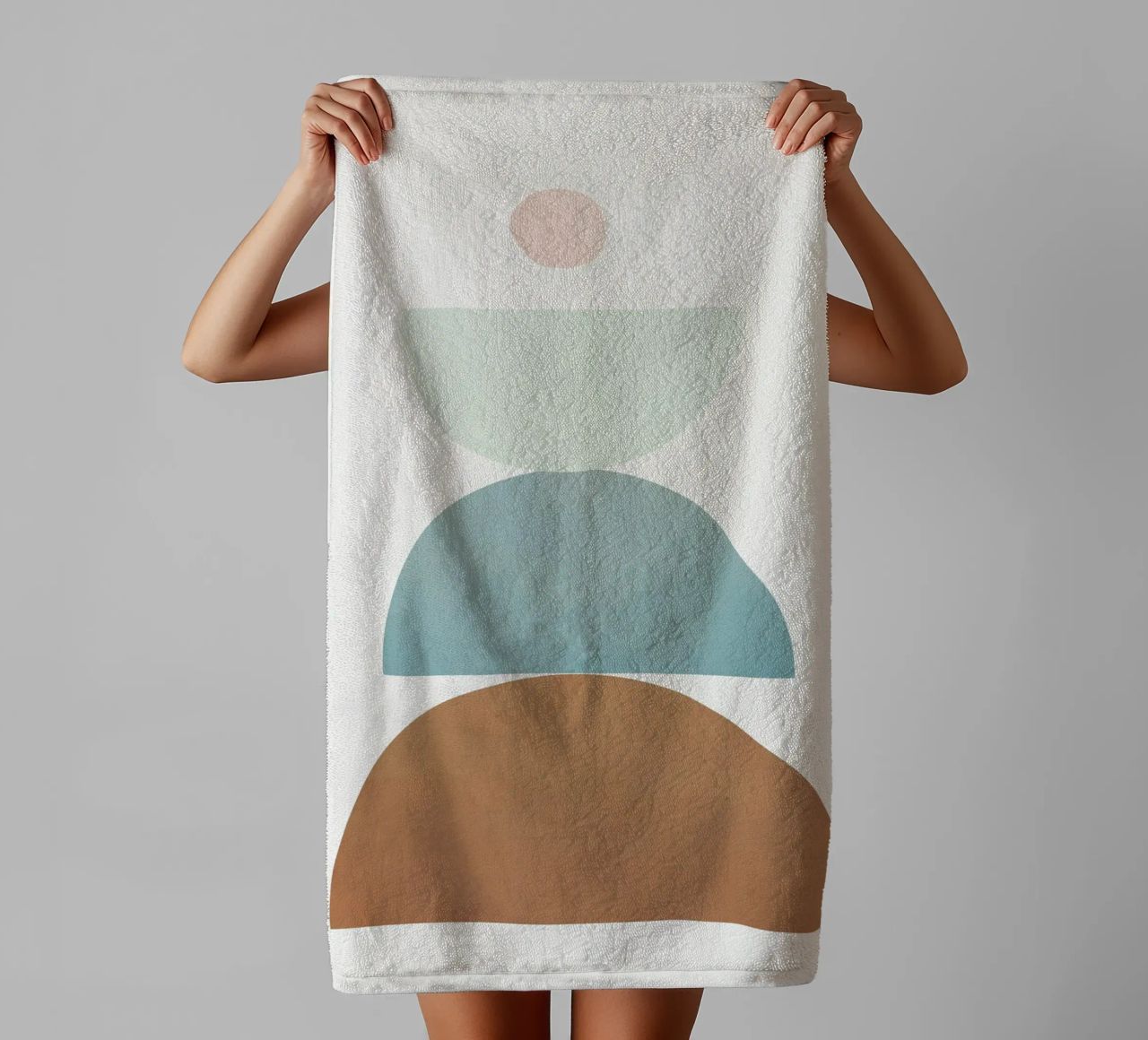 Soft Abstract Shapes 10 asciugamano da bagno da Flow Line