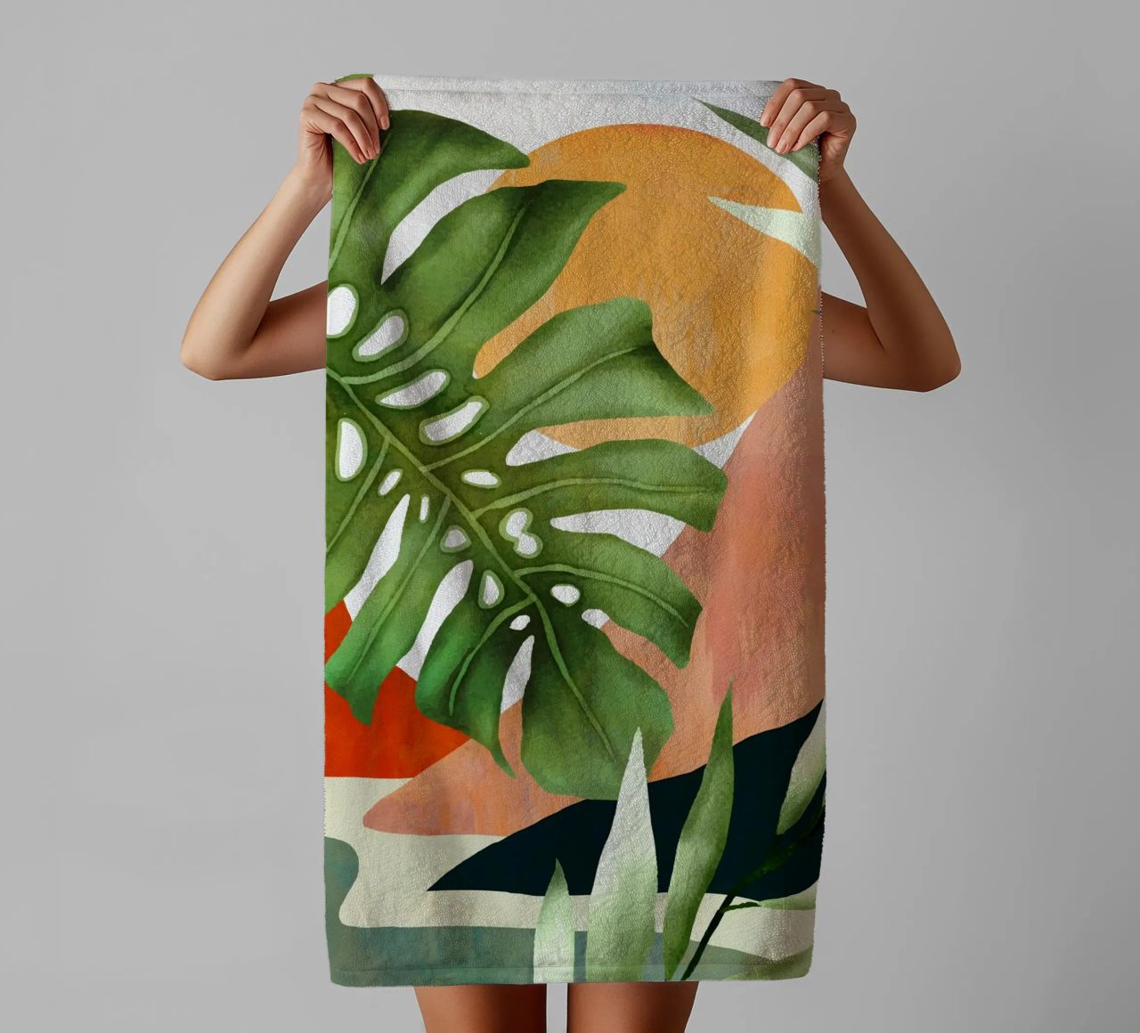 Tropical Summer Abstract Art 9 asciugamano da bagno da Flow Line