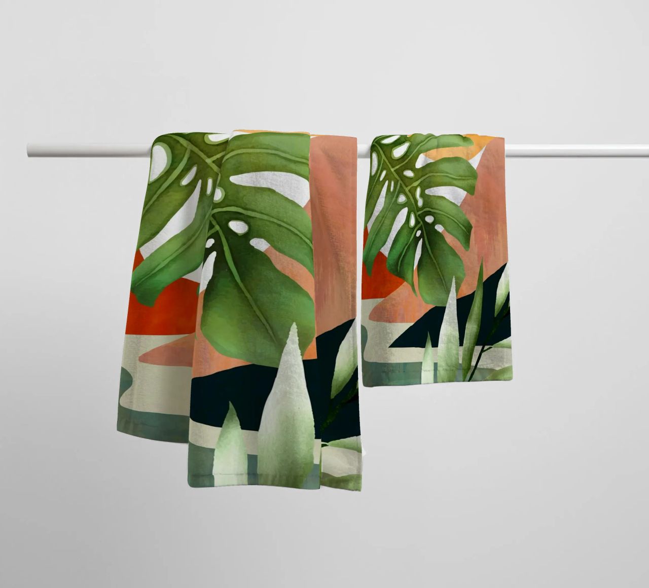Tropical Summer Abstract Art 9 asciugamano da bagno da Flow Line