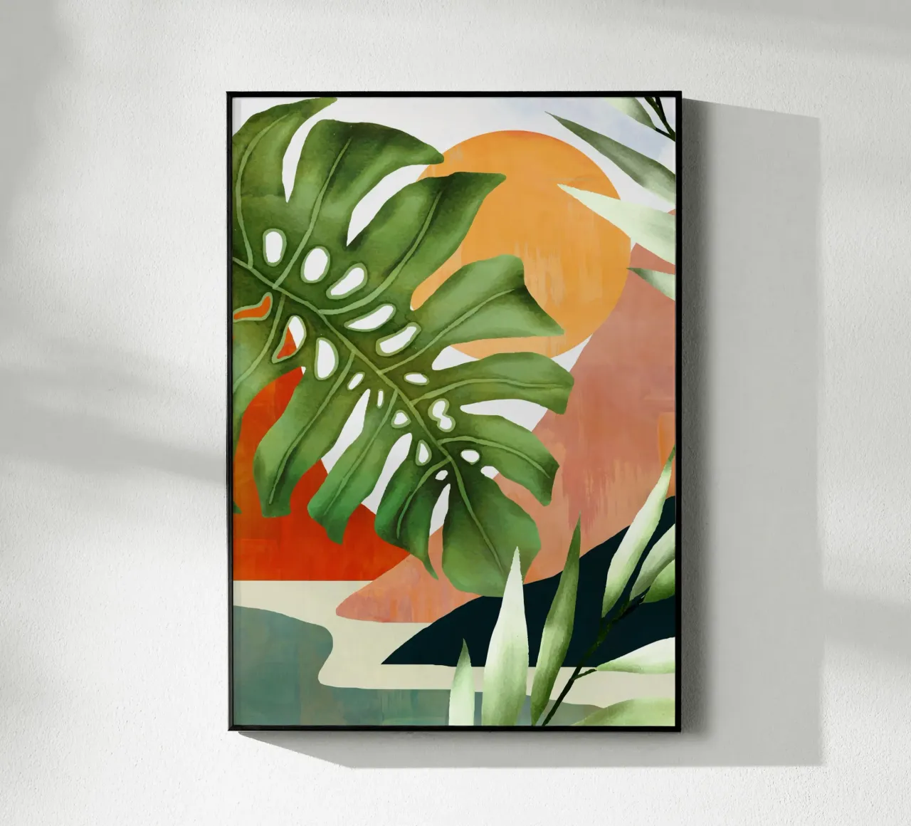 Tropical Summer Abstract Art 9 acrylic glass by Flow Line