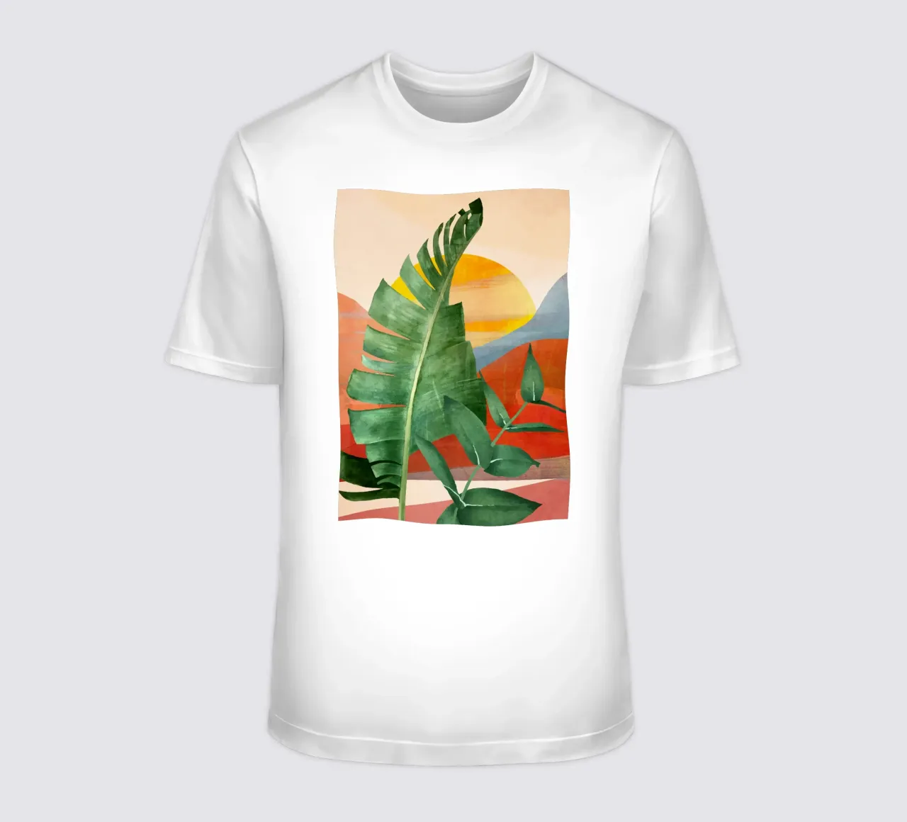 Tropical Summer Abstract Art 13 t-shirt da Flow Line