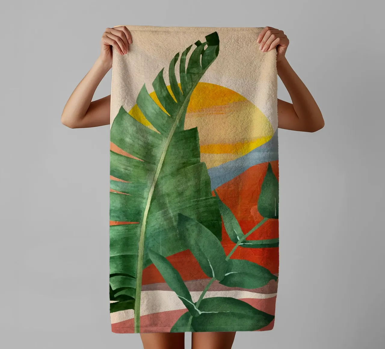 Tropical Summer Abstract Art 13 asciugamano da bagno da Flow Line