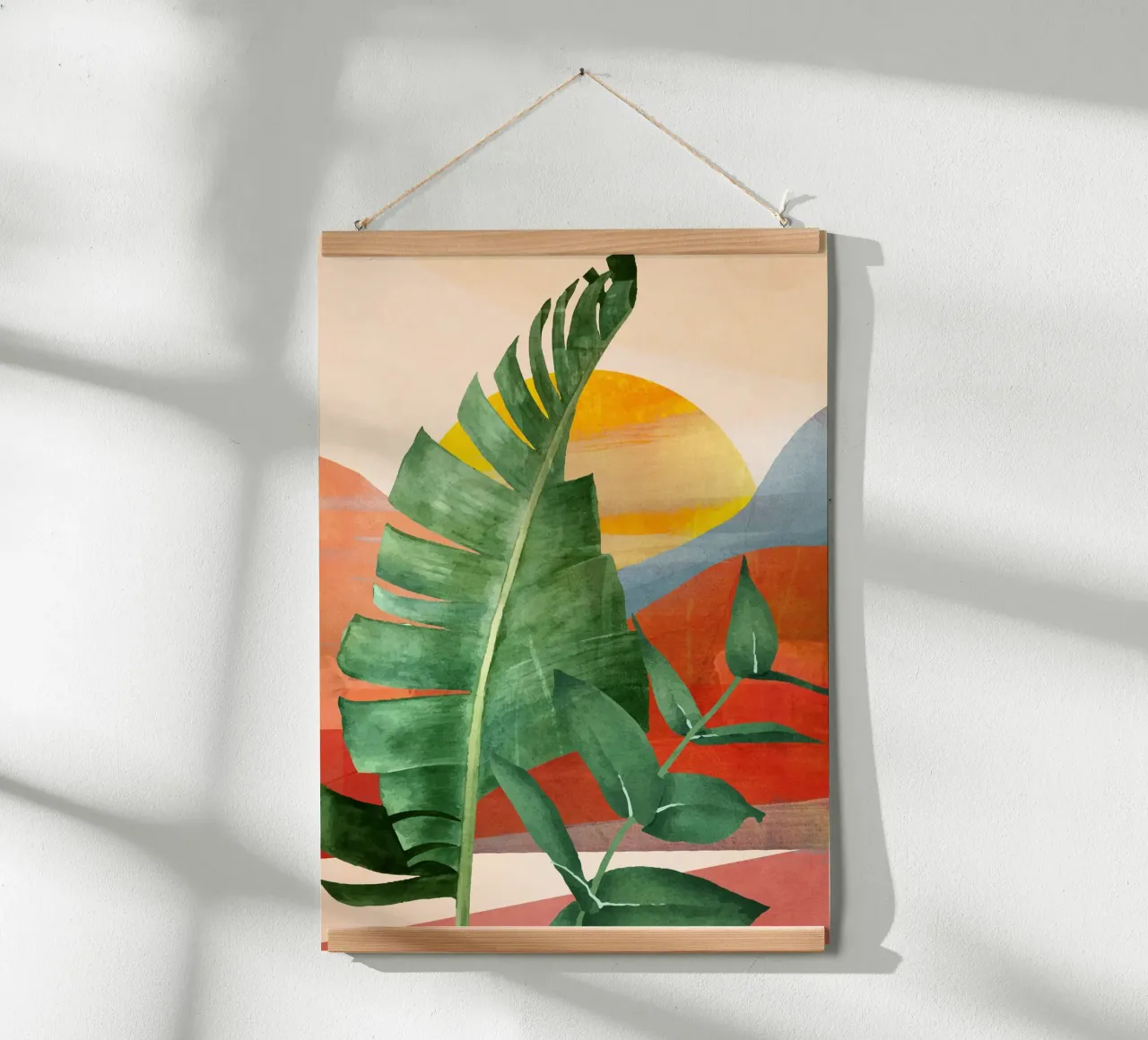 Tropical Summer Abstract Art 13 poster da Flow Line