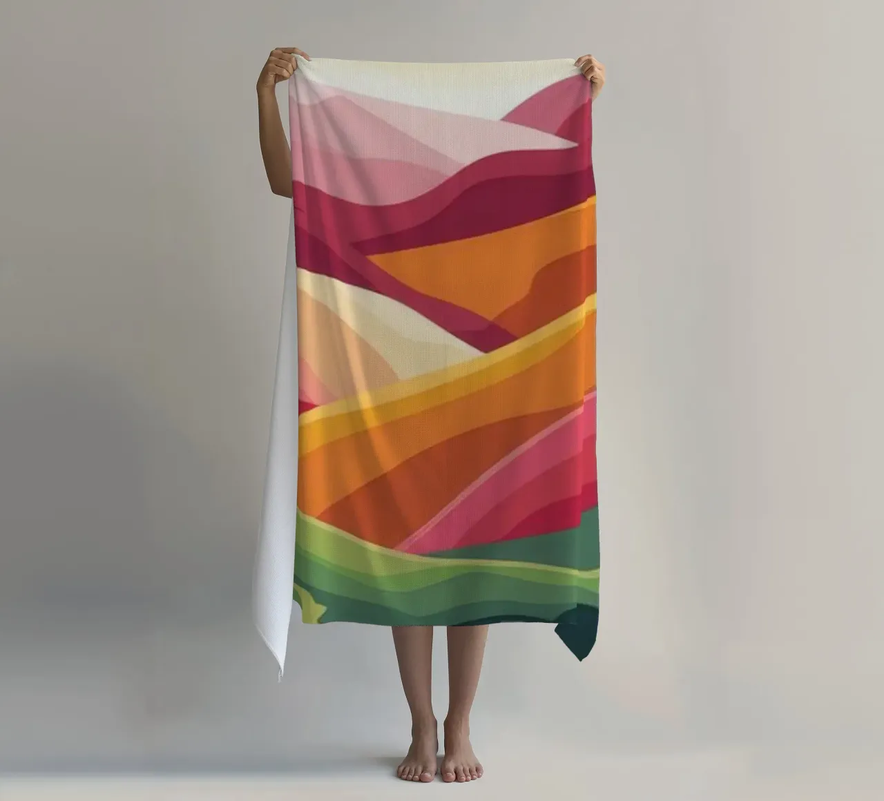 Tropical Elegance Poise beach towel by Veiled Canvas