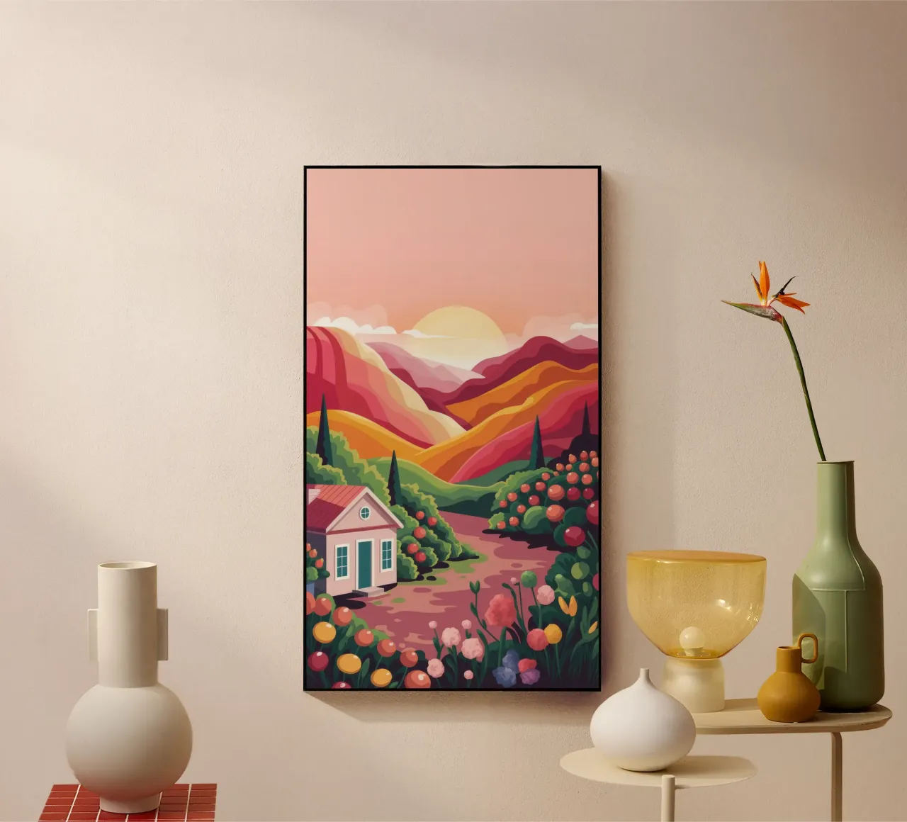 Tropical Elegance Poise plexiglas de Veiled Canvas