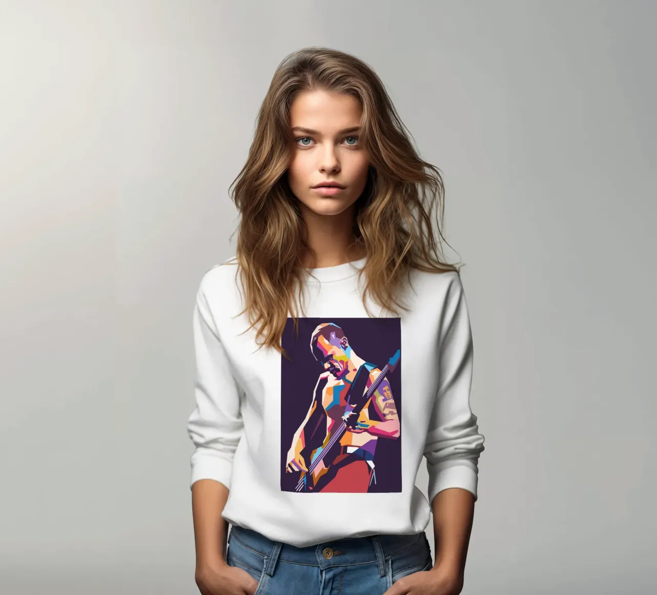 Flea RHCP pop art style felpa da Hantamrata