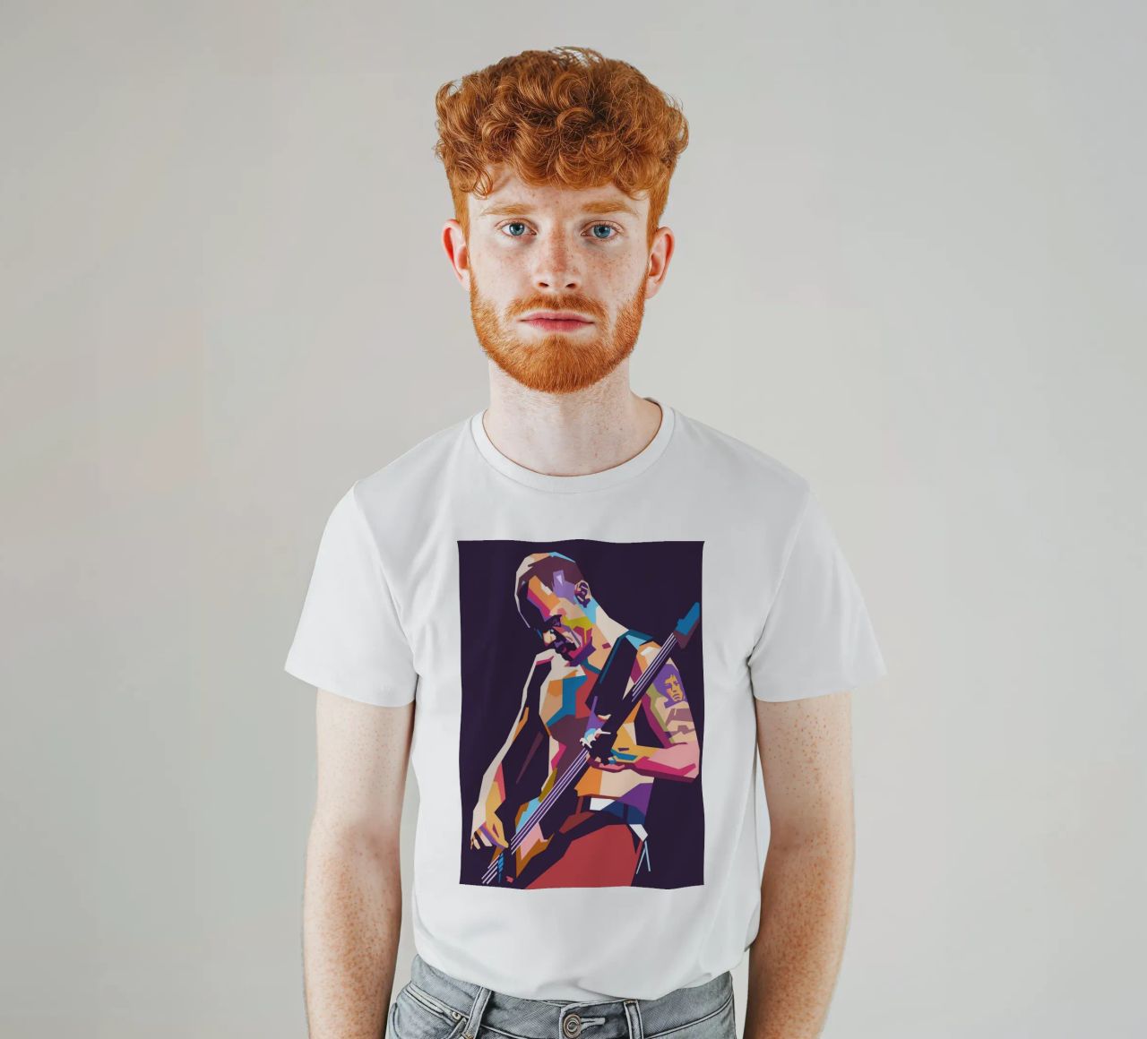 Flea RHCP pop art style t-shirt da Hantamrata