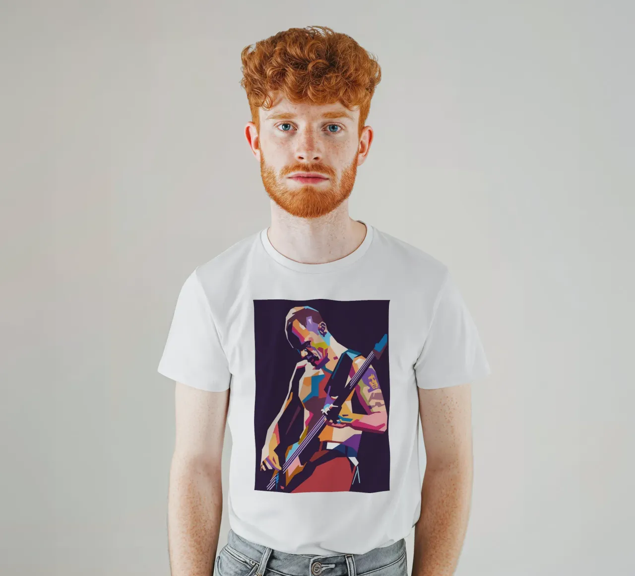 Flea RHCP pop art style camiseta de Hantamrata