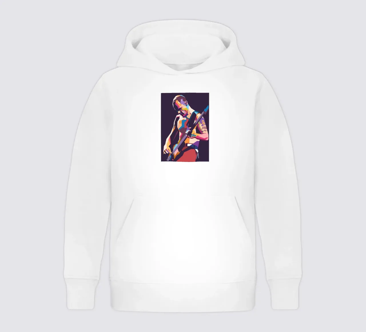 Flea RHCP pop art style felpa bambino con cappuccio da Hantamrata