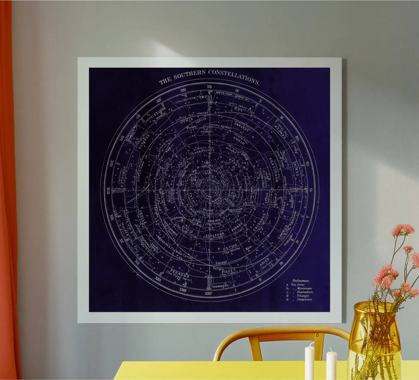 Southern Constellations plexiglas de Flora & Fauna