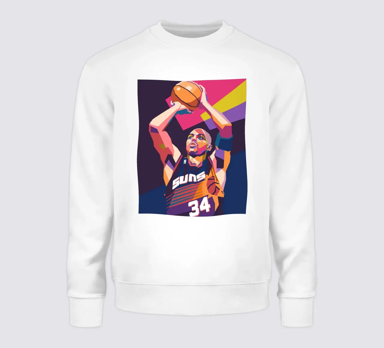 Charles Barkley pop art felpa da Hantamrata