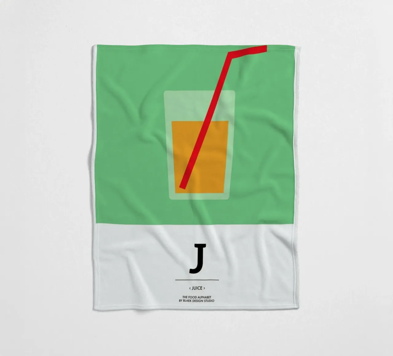 „The Food Alphabet“ - J like Juice coperta in pile da BLAEK Design Studio