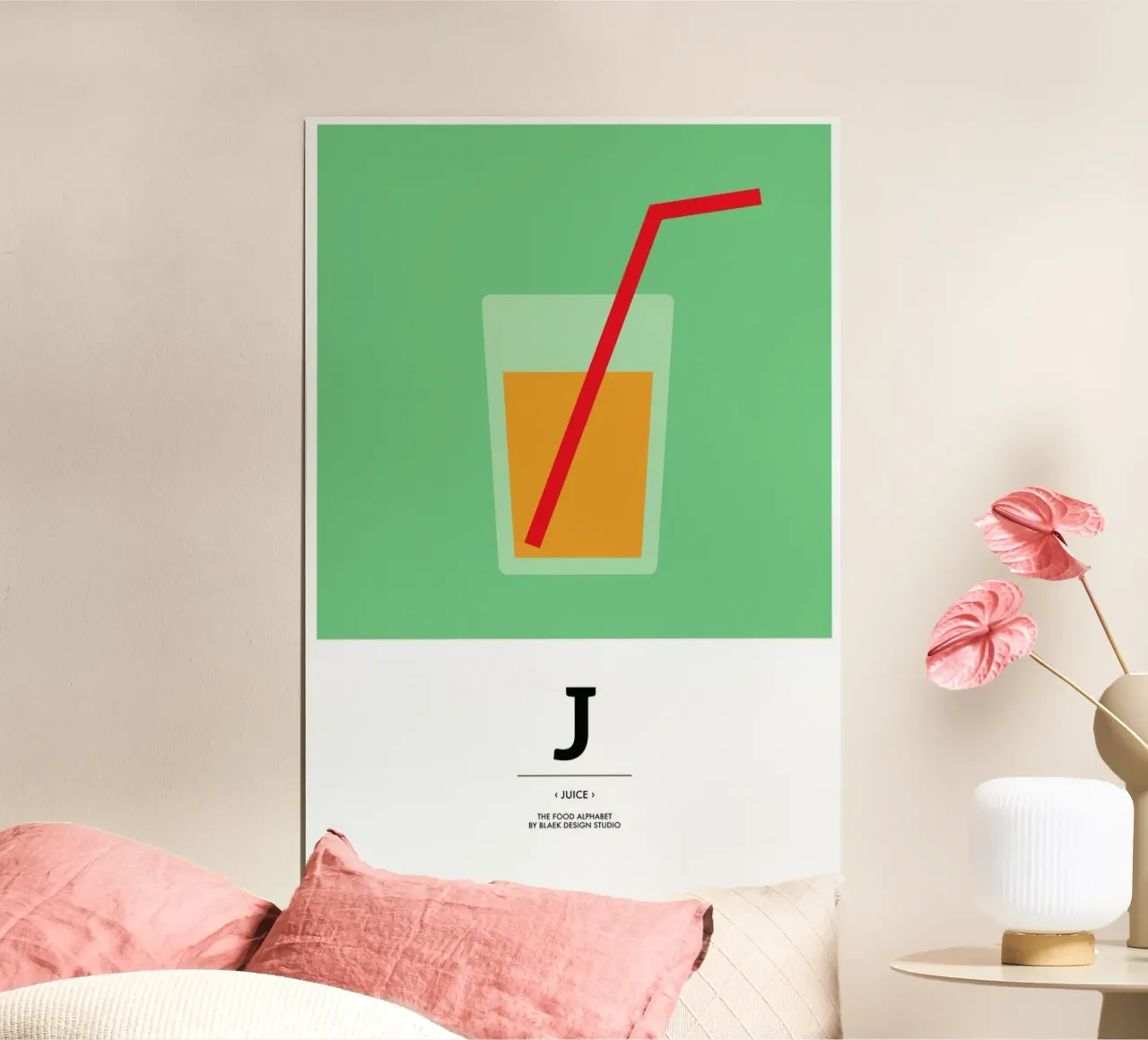 „The Food Alphabet“ - J like Juice carta hahnemühle da BLAEK Design Studio