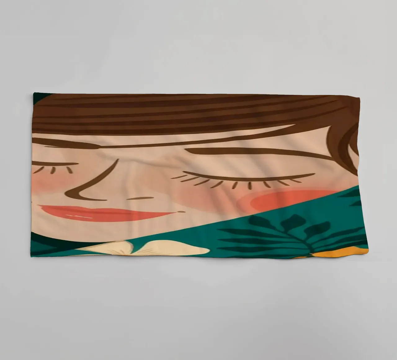 Pineapple Paradise Vibes towel by Veiled Canvas