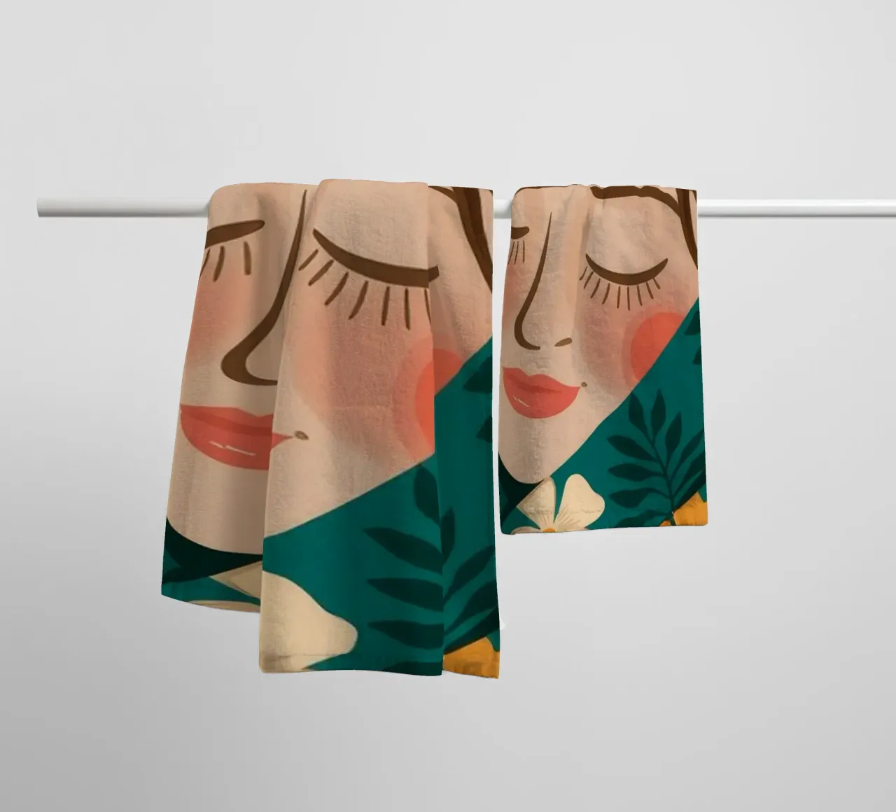 Pineapple Paradise Vibes towel by Veiled Canvas