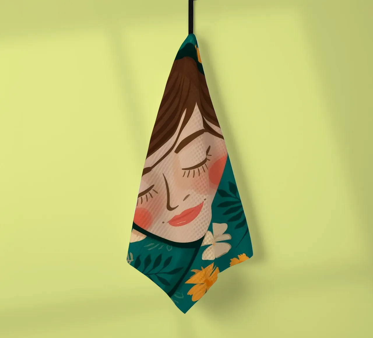 Ananas Paradise Vibes torchon de Veiled Canvas