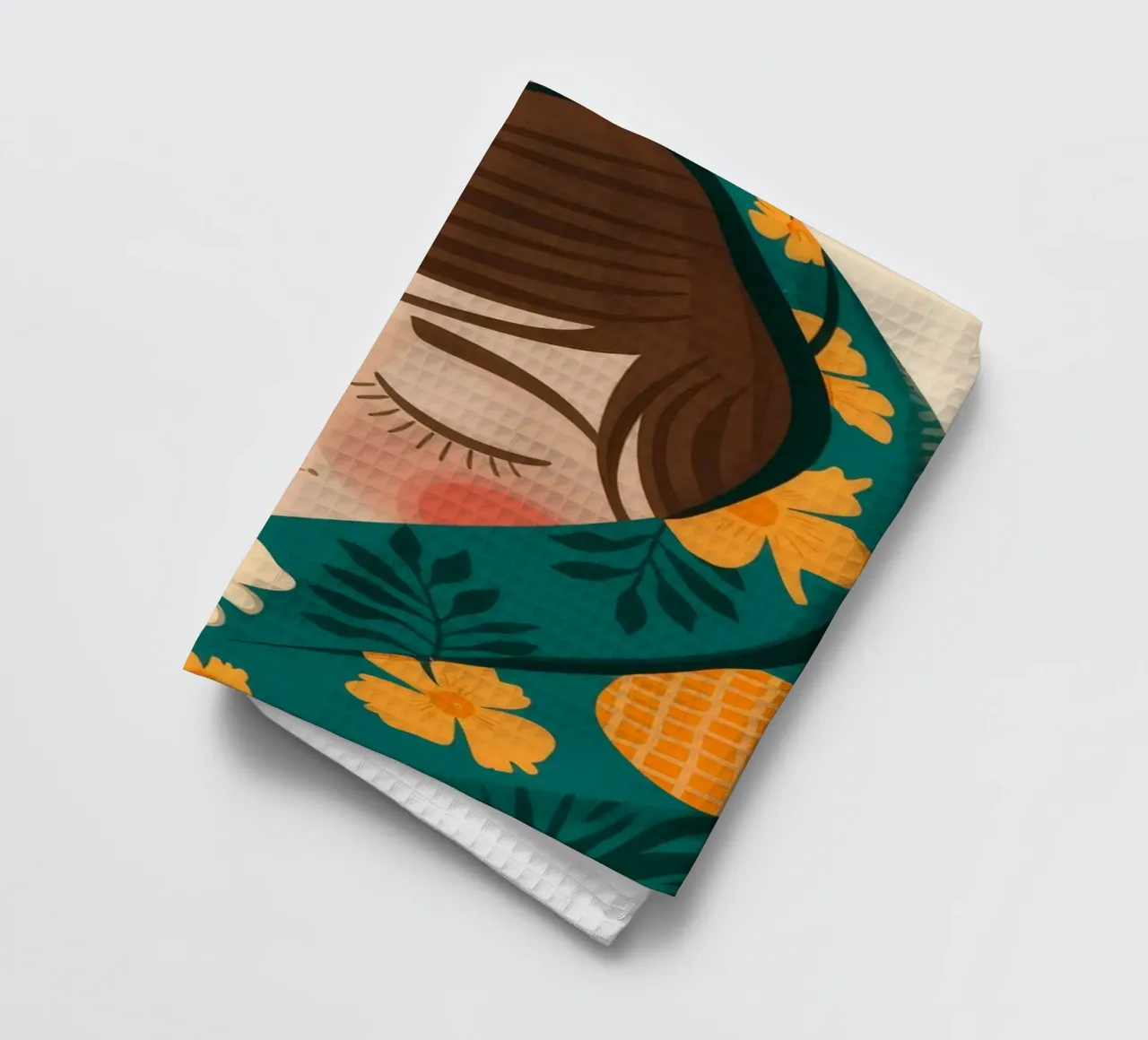 Ananas Paradise Vibes torchon de Veiled Canvas