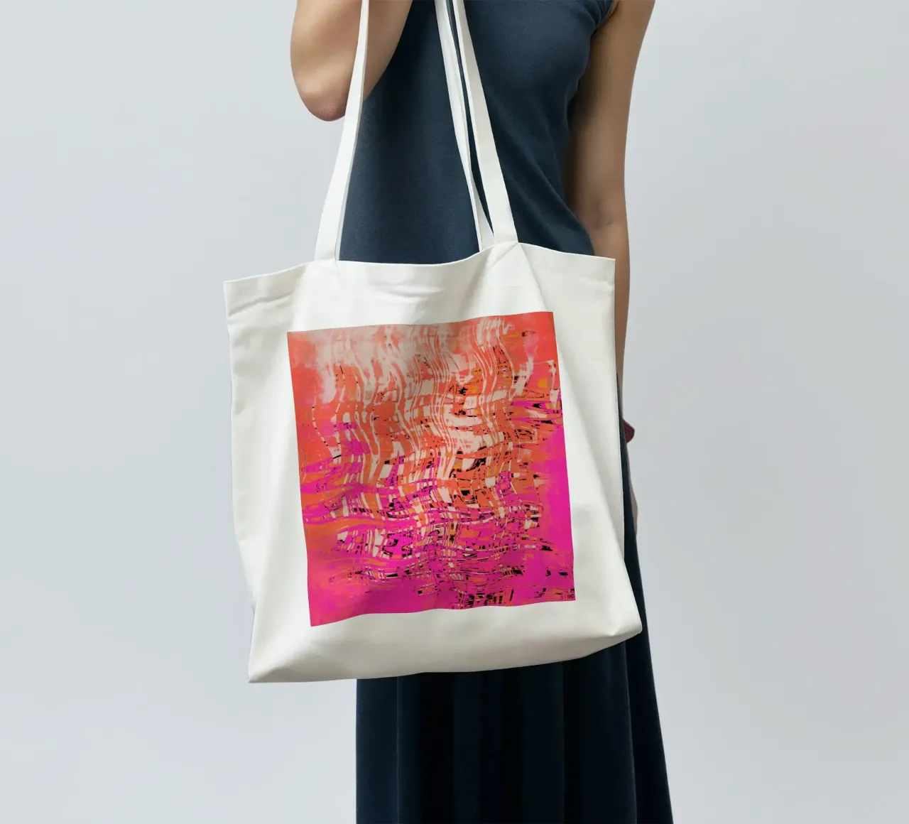 Time Machine (Pink) borsa in juta da treechild