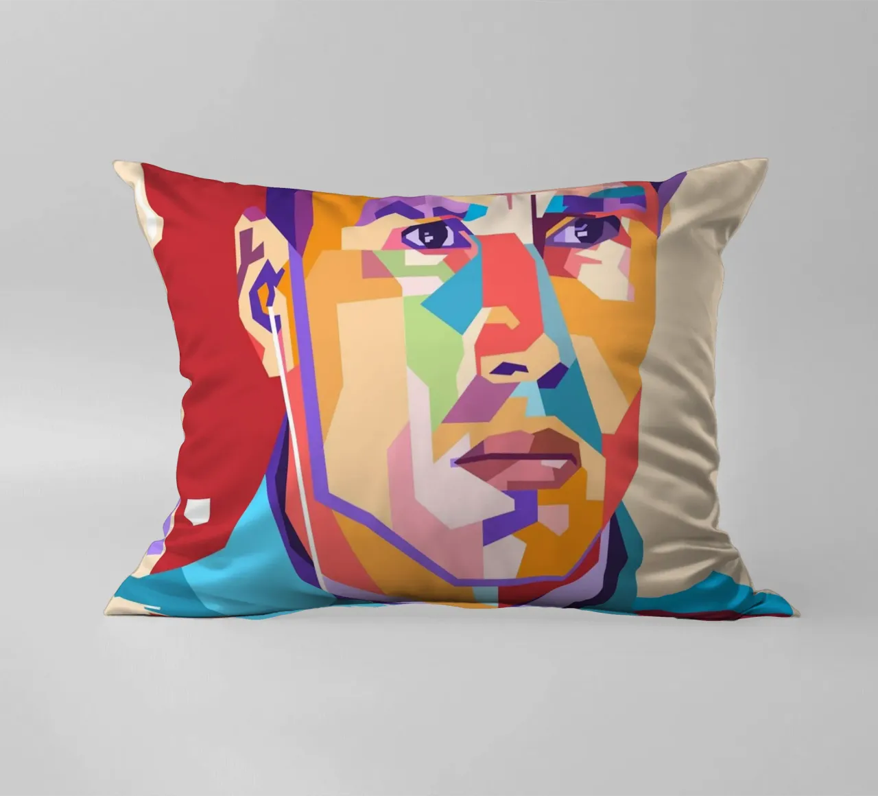 Mika Hakkinen pop art decorative cushion by Hantamrata