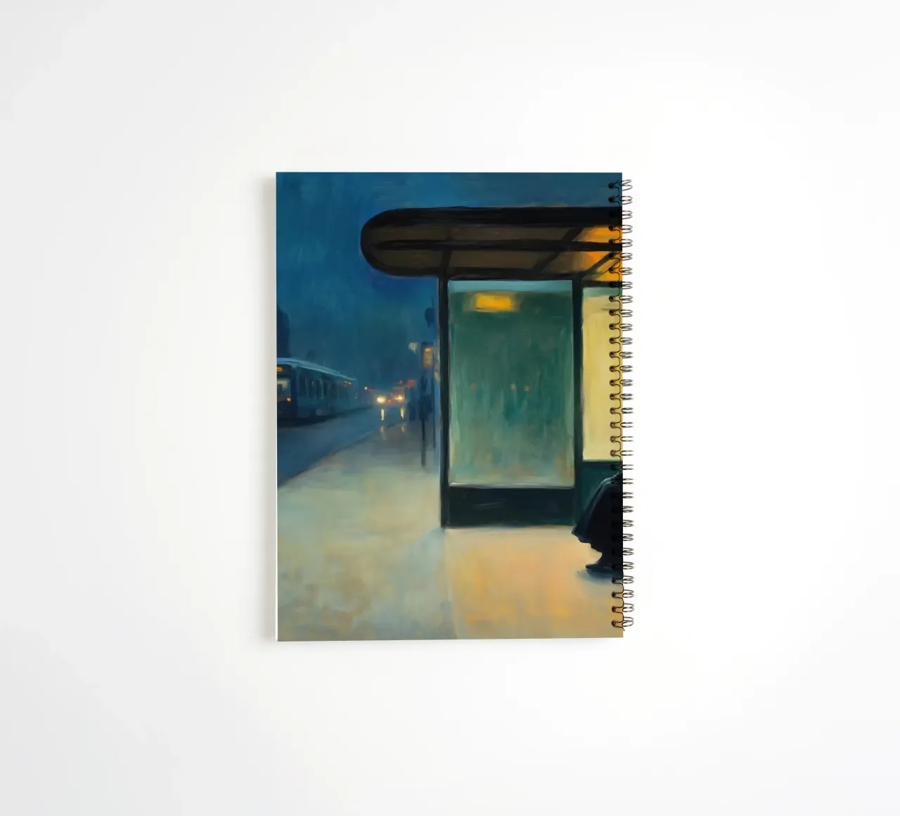 Waiting for E. Hopper spiral notebook by Art Center