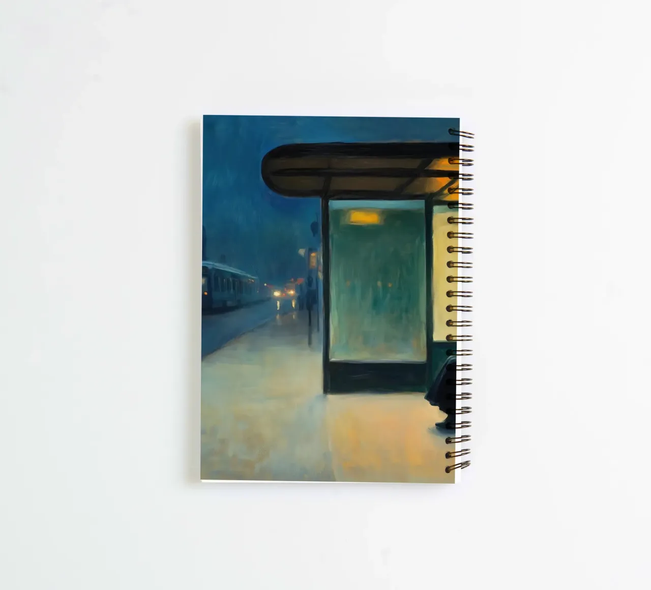 Waiting for E. Hopper spiral notebook by Art Center